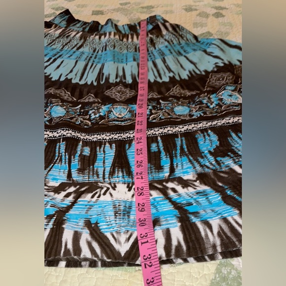 14  Tribal Western MAXI FULL SKIRT Side Zipper - Picture 5 of 15